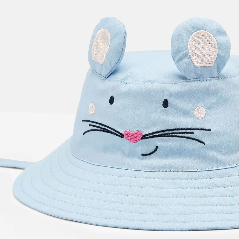 Joules Brit Character Sun Hat - Blue Mouse-2